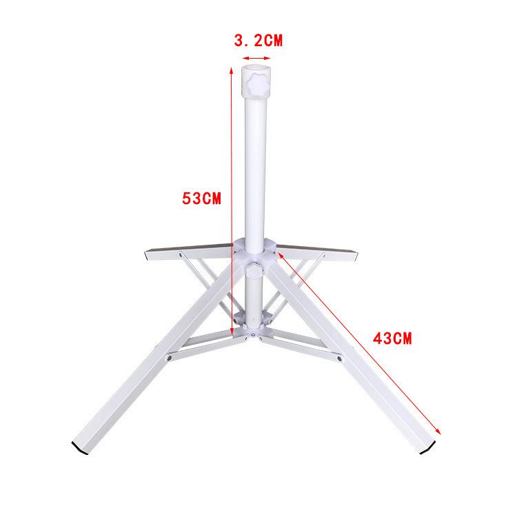 Sun umbrella folding iron base, cross umbrella base, outdoor umbrella folding base