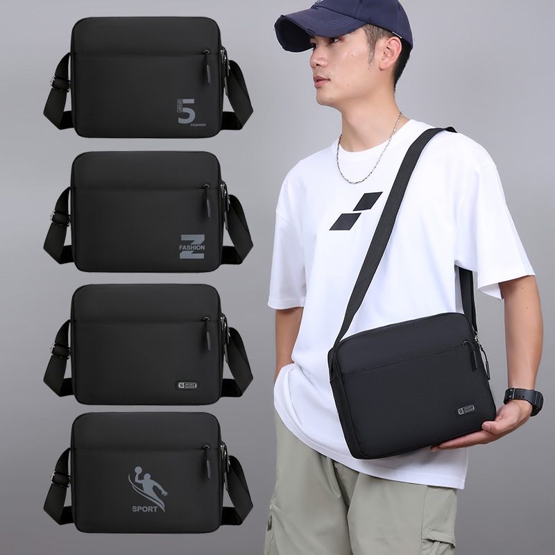 Oxford cloth simple men's single shoulder crossbody bag large capacity waterproof oxford cloth backpack outdoor sports bag