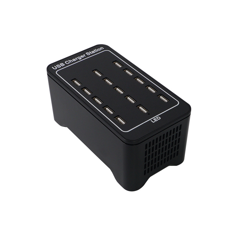 Gujia Plastic Shell 15 Port USB Plug Multi-Port Phone Tablet Desktop Charger National Standard Multi-Port Multi-Functional