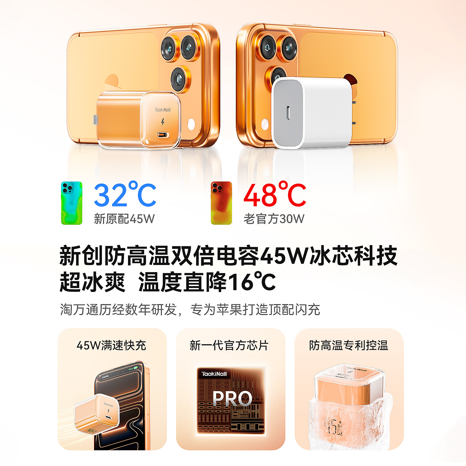 45W Charger for Apple 17 Phone iPhone 16 Pro Max Fast Charging 15 Tablet 14 Data Cable Set
