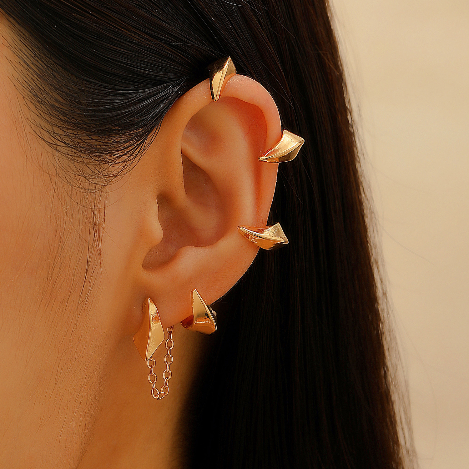 Gothic Demon Claw Ear Cuff Women Punk Alloy Ear Bone Clip Ear Clip No Piercing