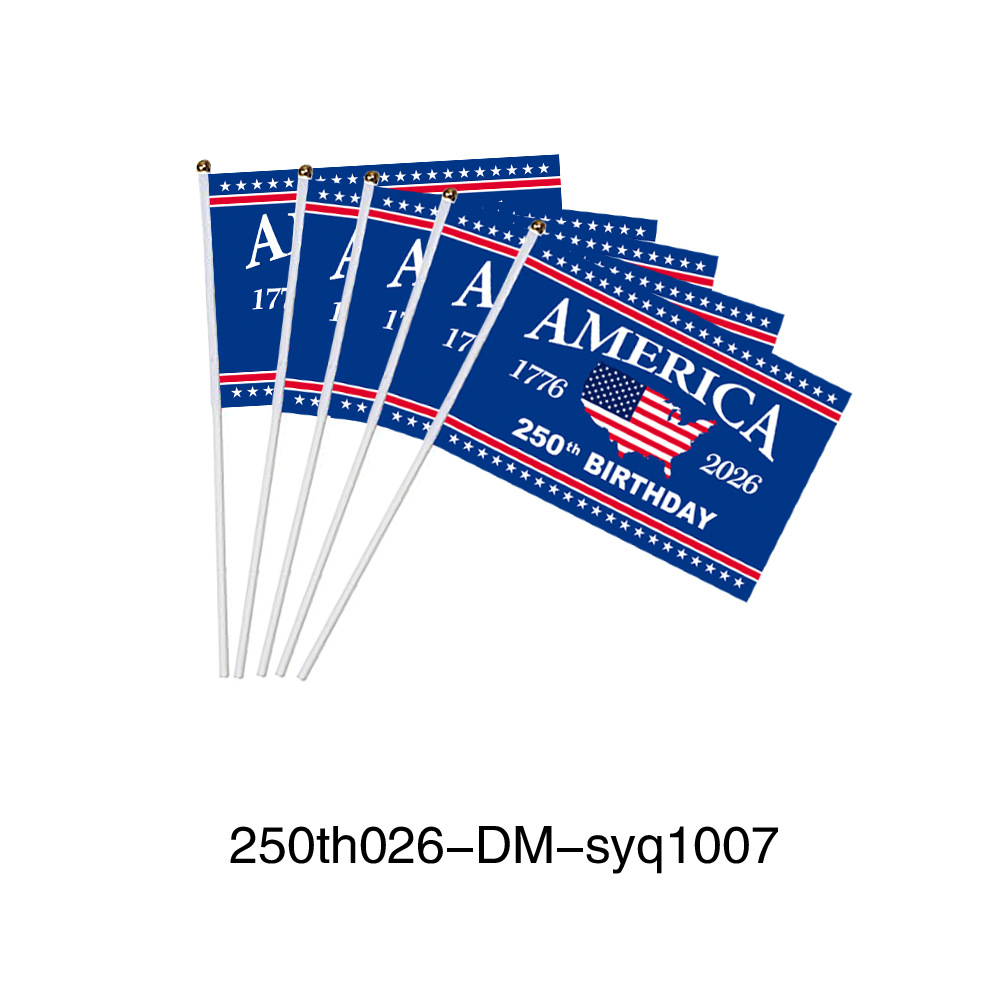 American 250th Anniversary Hand Waving Flag Independence Day Party Flag Making