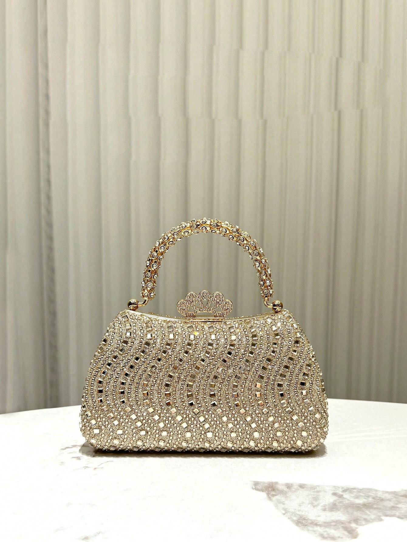 2025 New Diamond Evening Bag Banquet Bag Dress Wedding Banquet Crossbody Bag Evening Bag Celebrity