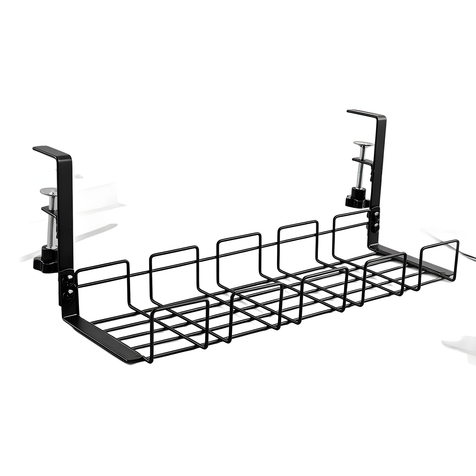 Desktop Storage Rack No Drilling Wire Socket Storage Slot Office Desk Storage Cabinet Under-Table Partition Rack Table