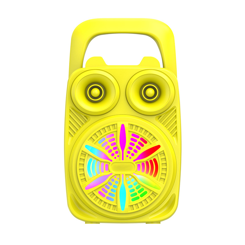 New Bluetooth Speaker Outdoor Portable with Card Slot Small Audio Home Atmosphere Lamp Desktop Audio