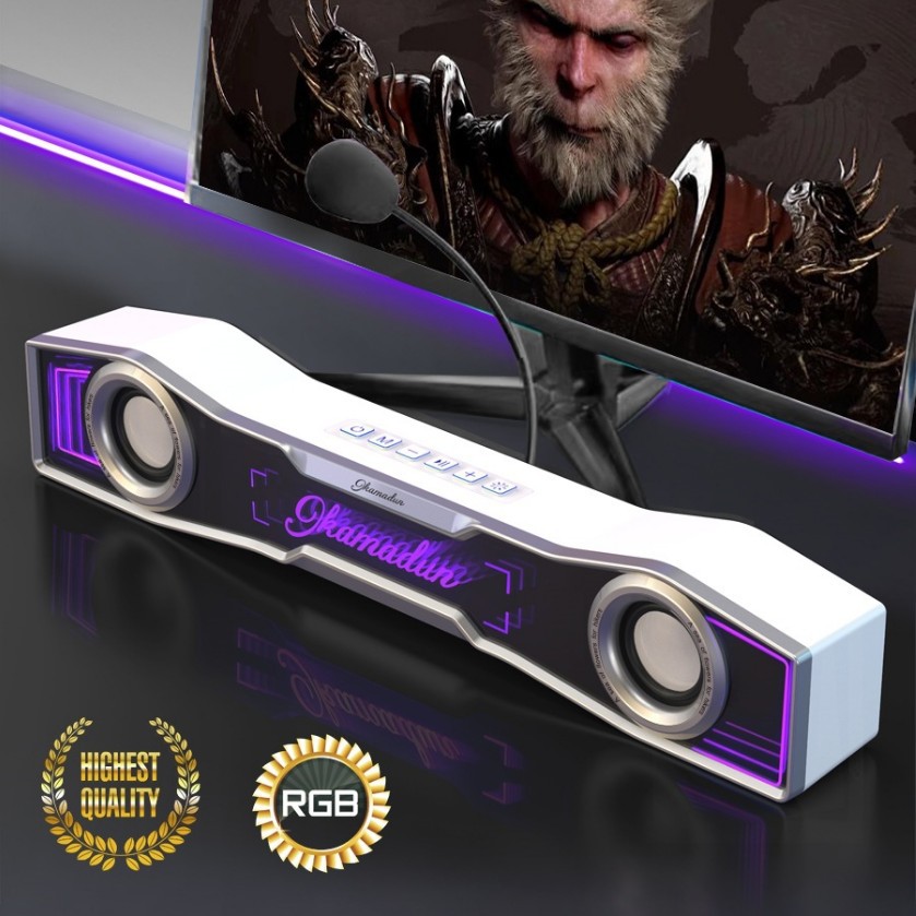 2024 new Bluetooth speaker JKT35 abyss thousand-layer mirror speaker desktop computer speaker heavy bass good sound quality