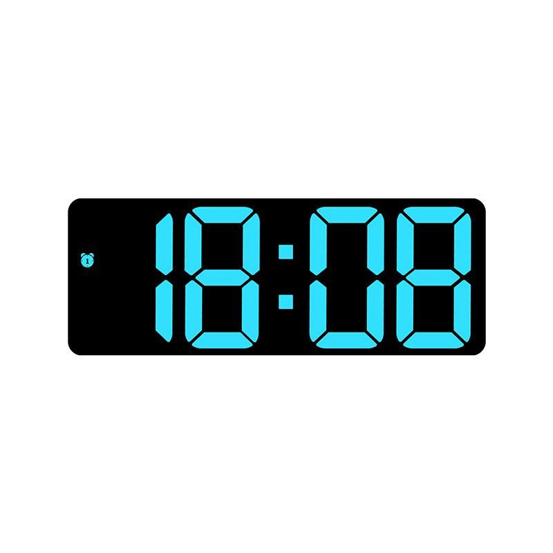 Mirror Alarm Clock Multifunctional LED Clock Makeup Mirror Alarm Clock Battery and Plug Dual-Use Alarm Clock 0711-0712