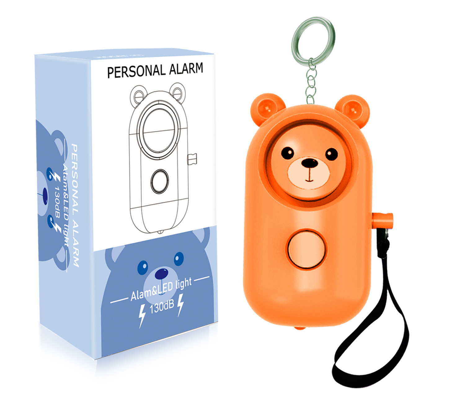 Children Personal Alarm Women Anti-wolf Portable Elderly Alarm Emergency Self-defense Products