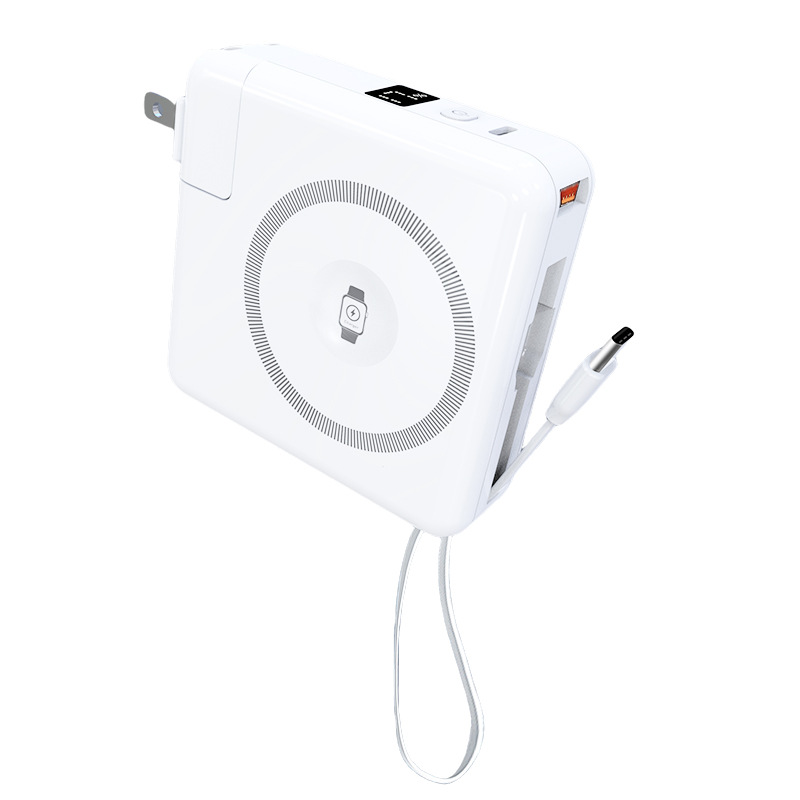 qi2 Australian standard SAA certified five-in-one fast charge cable 10000mAh magnetic wireless charging bank