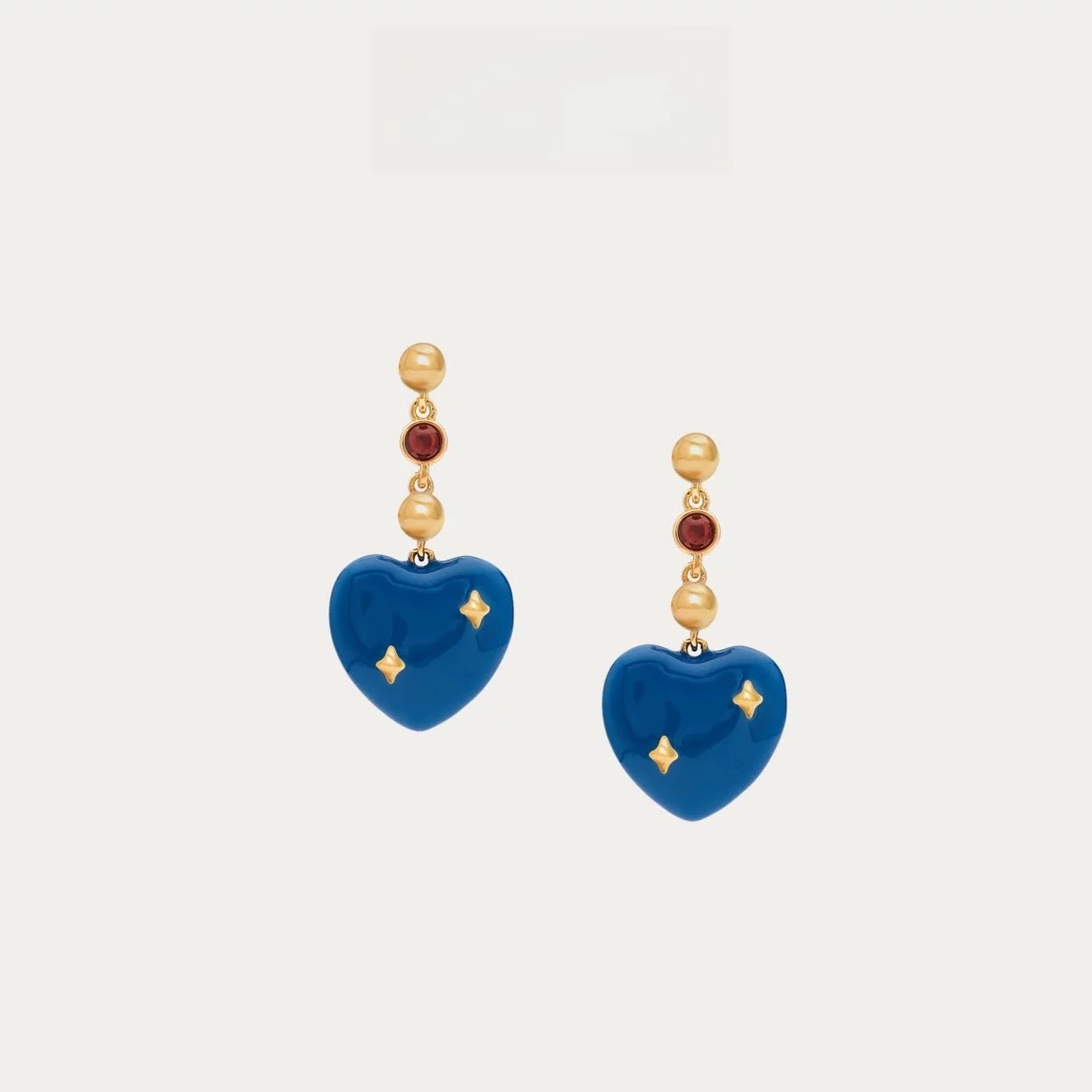 Thames Embankment Earrings 925 Silver Needle Klein Blue Love Series Earrings Women