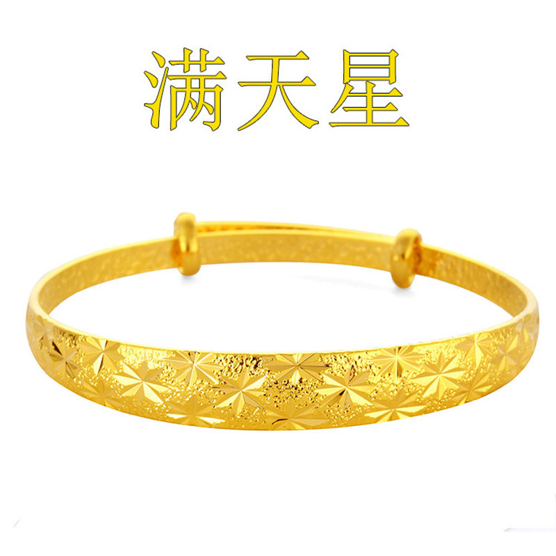 Vietnam sand gold bracelet women simulation gold-plated 999 pure dragon and phoenix fake gold copper bracelet hand jewelry