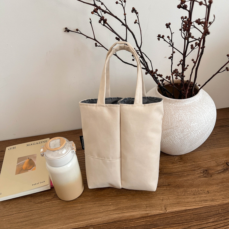 Simple Casual Canvas Bag Women 2025 New Large Capacity Handbag Niche Shoulder Commute Tote Bag