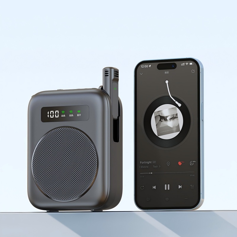 Little Bee Wireless Portable Amplifier, New Anti-Howling Clip-on Mic Amplifier for Teachers and Tour Guides, Loud Speaker