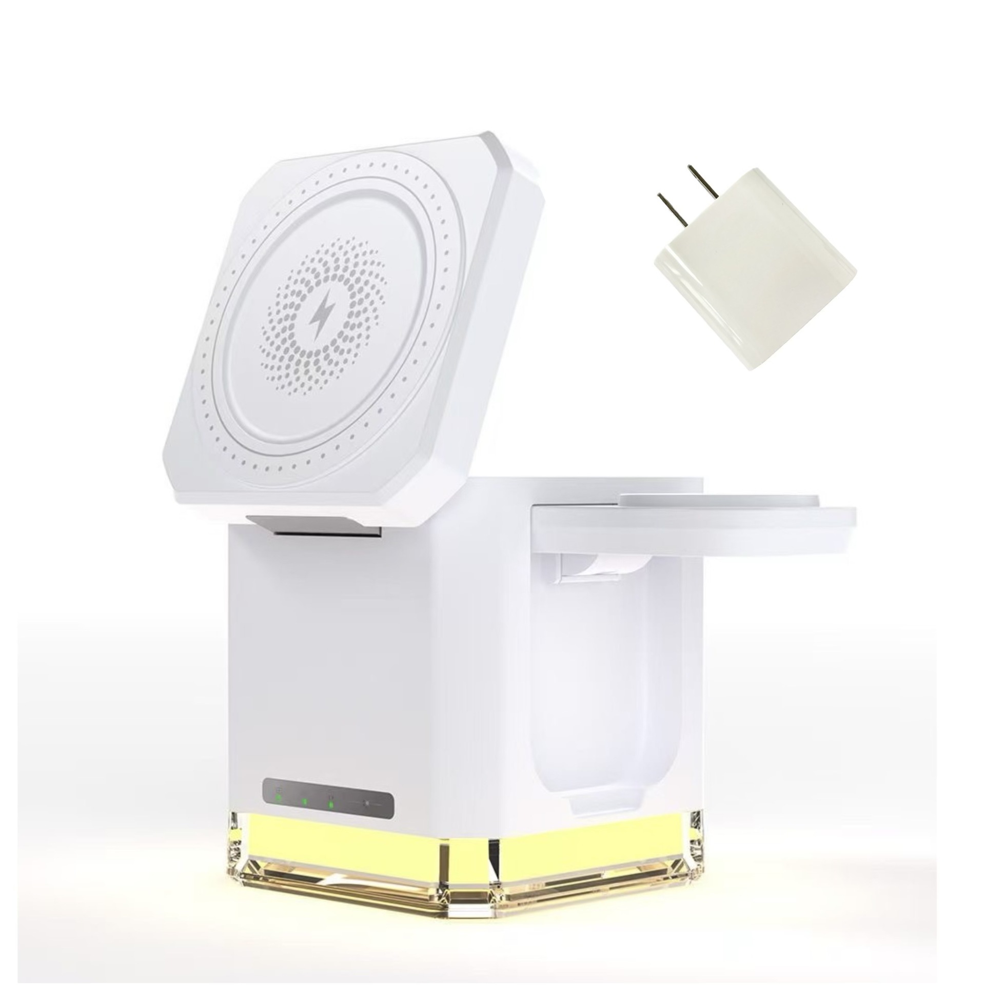 Foldable Magnetic 3-in-1 Wireless Charger Portable Phone Watch Earphone Stand Flash Charge Strong Magnet