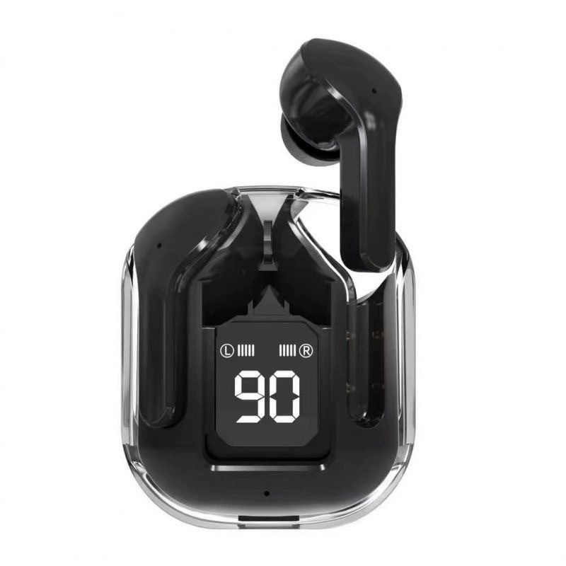 new transparent high sound quality wireless bluetooth earphones ultra-long battery life large capacity powerful