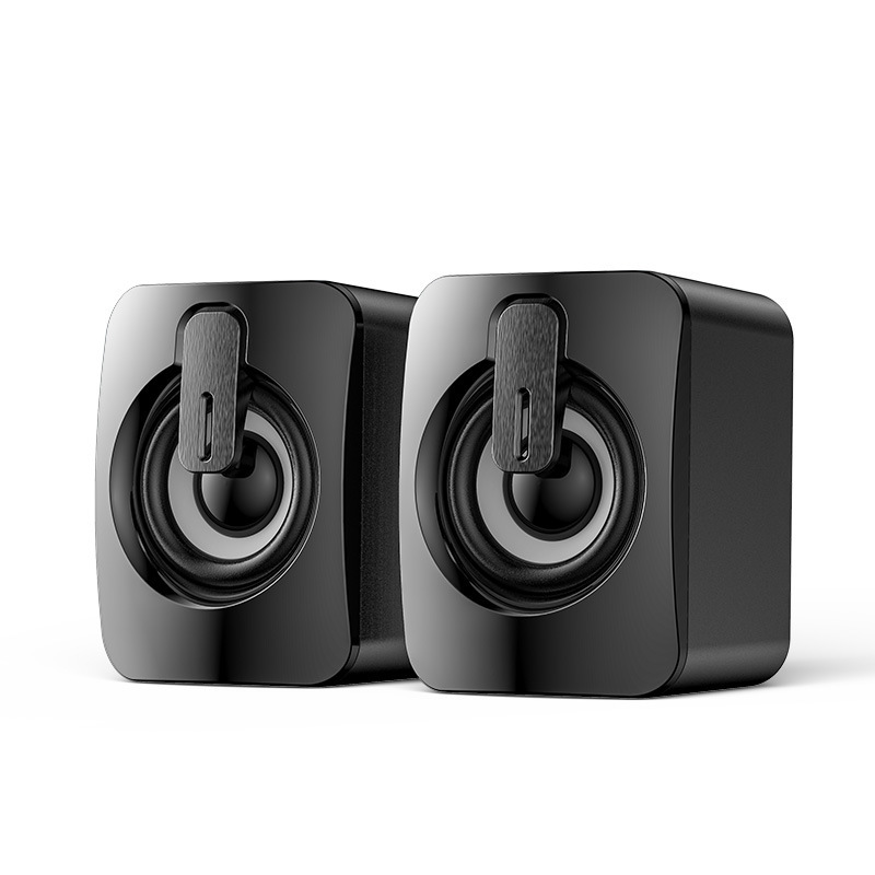 Long-term computer small speaker, mini USB colorful light notebook audio, Langjing Store