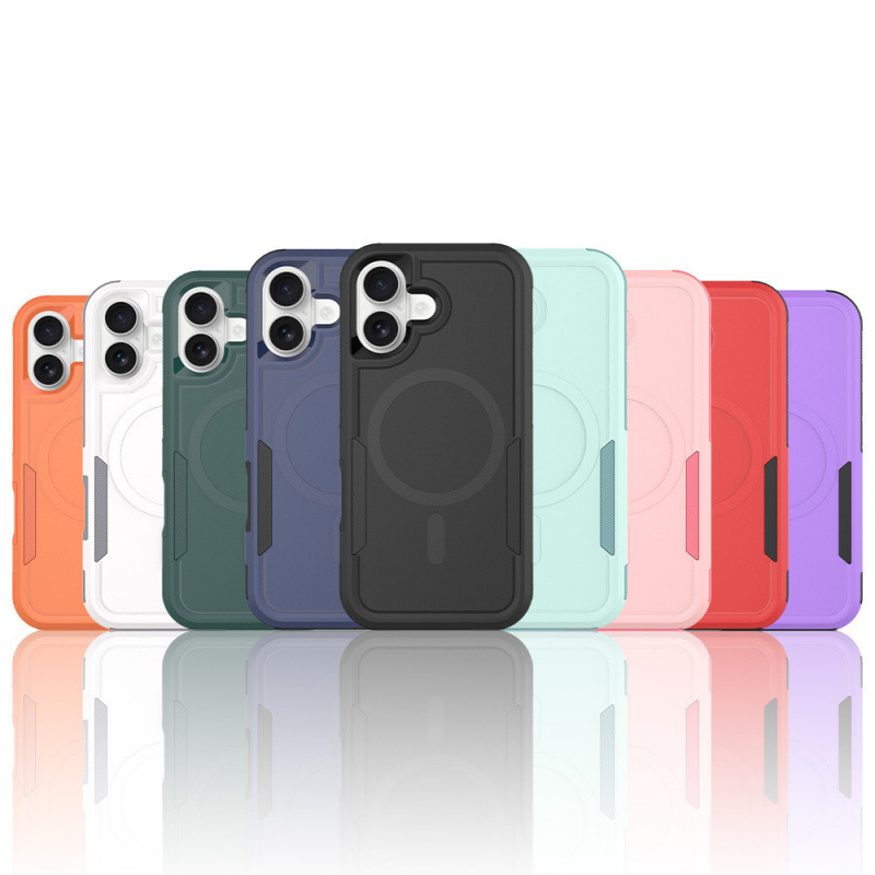 2-in-1 magnetic phone case for Apple iPhone 17, armor anti-drop, compatible with iPhone Air, protective case