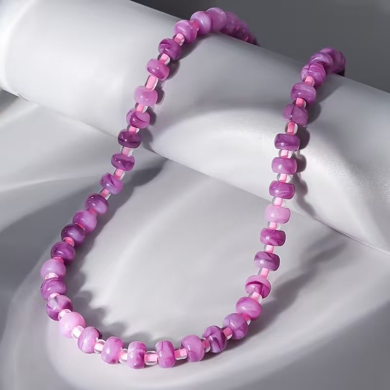 Casual Handmade Natural Stone Beaded Necklace Women's Necklace
