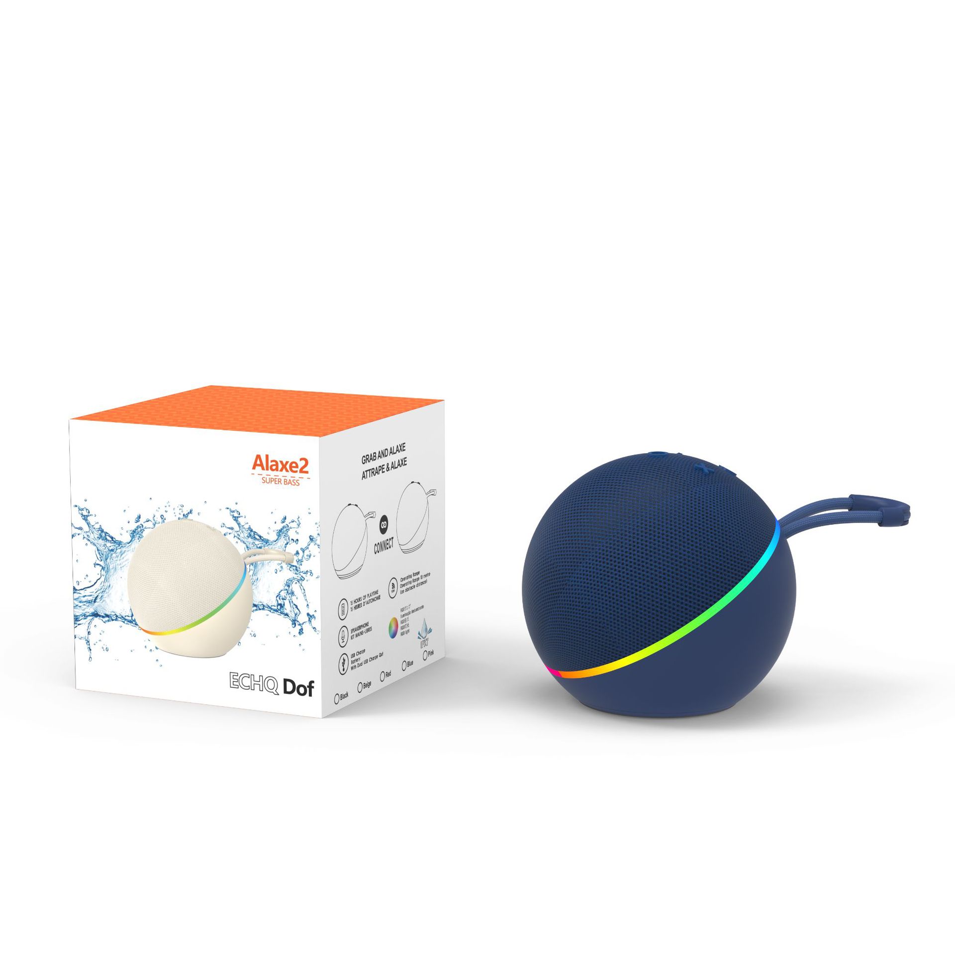 Alaxe2 Bluetooth speaker wireless fabric card small speaker subwoofer desktop mini Bluetooth speaker