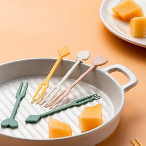 扑克水果叉