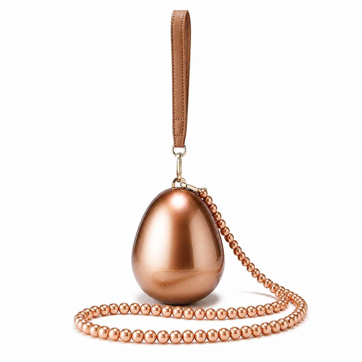 2025 New Women's Single Shoulder Crossbody Bag Irregular Shell Acrylic Bag Wedding Banquet Clutch
