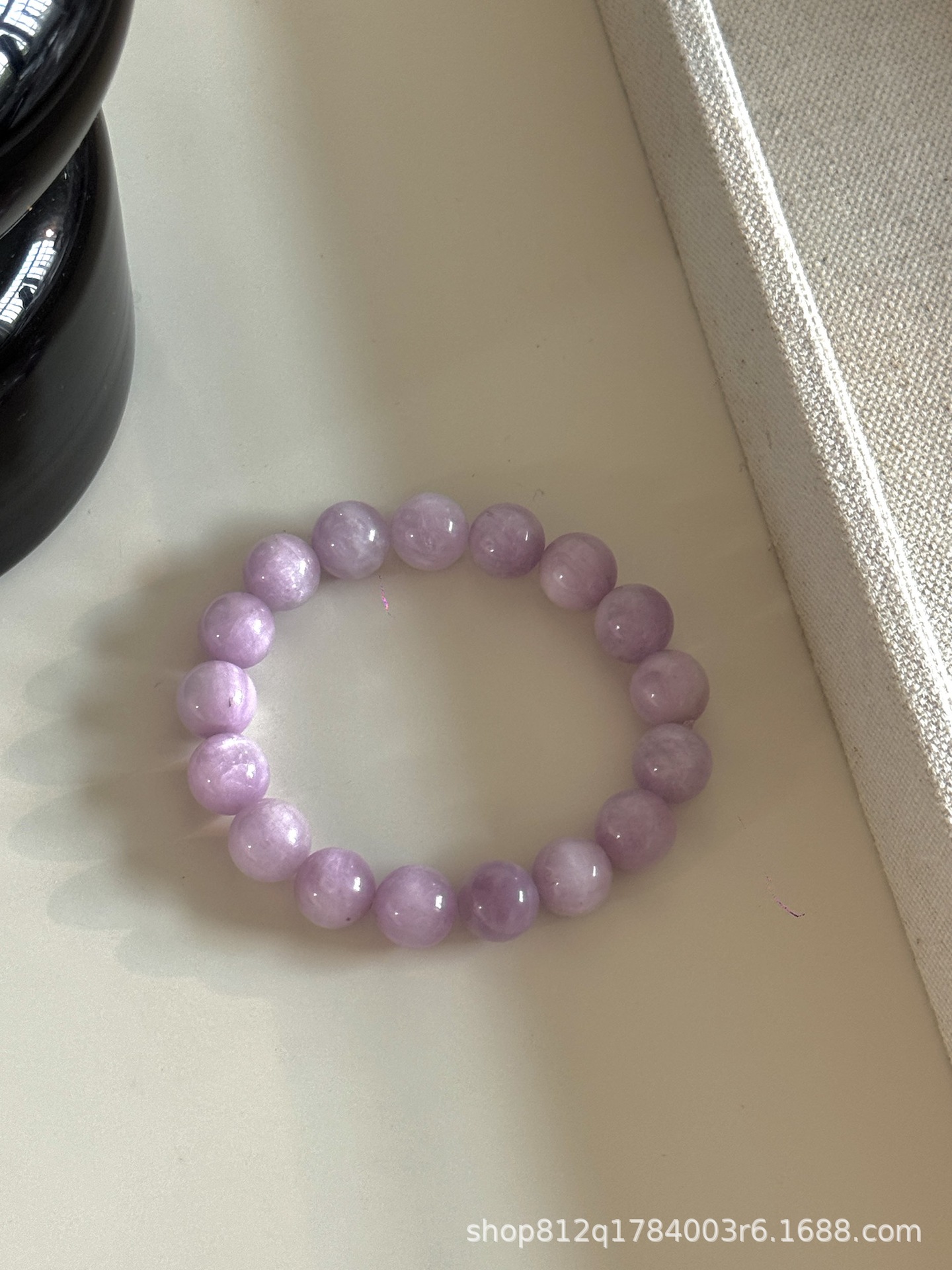 Summer simple natural amethyst bracelet for women stacking geometric pink purple紫锂辉 jewelry