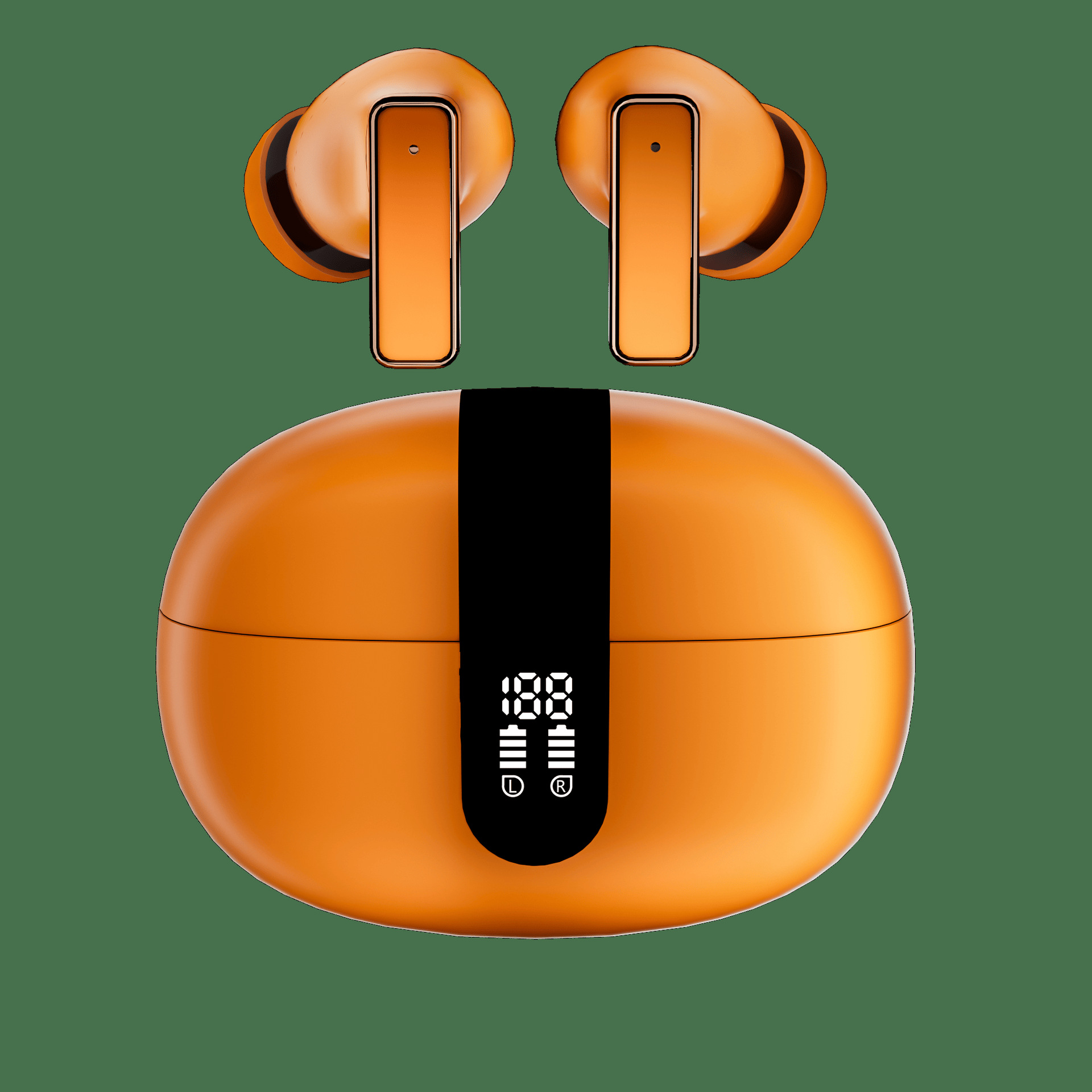 2026 New Y8 Short Handle Bluetooth Wireless Earphone Screen Display Visualized Battery In-ear Earphone