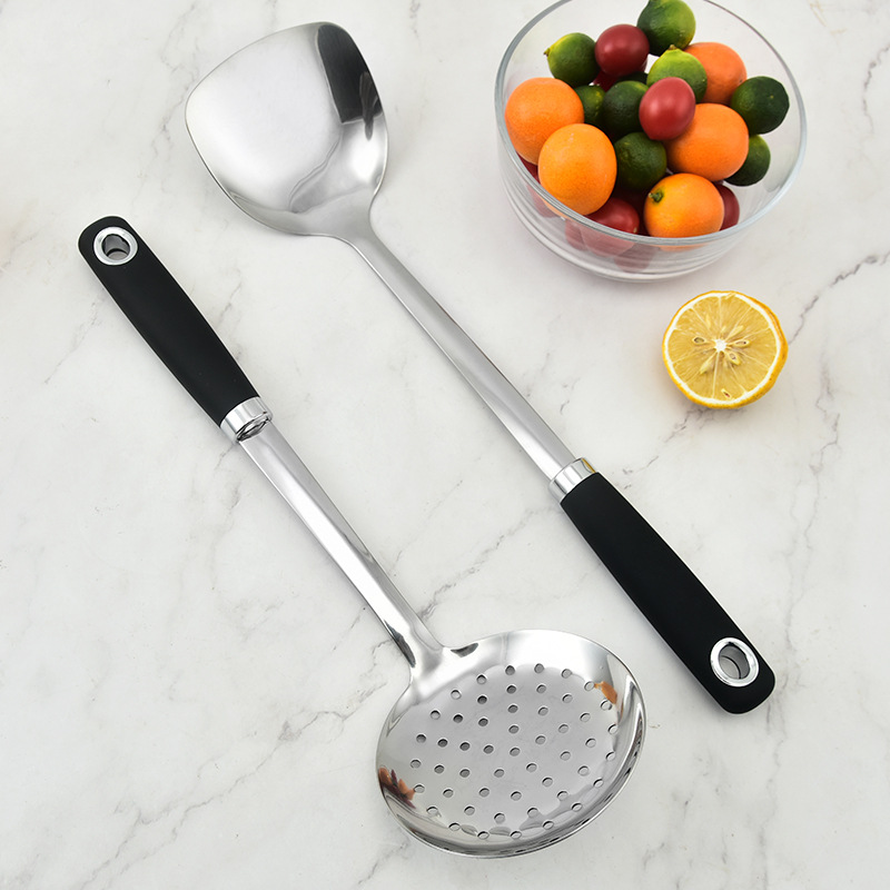 Stainless steel spatula cooking spoon spatula potato masher kitchen supplies household spoon set non-stick pan
