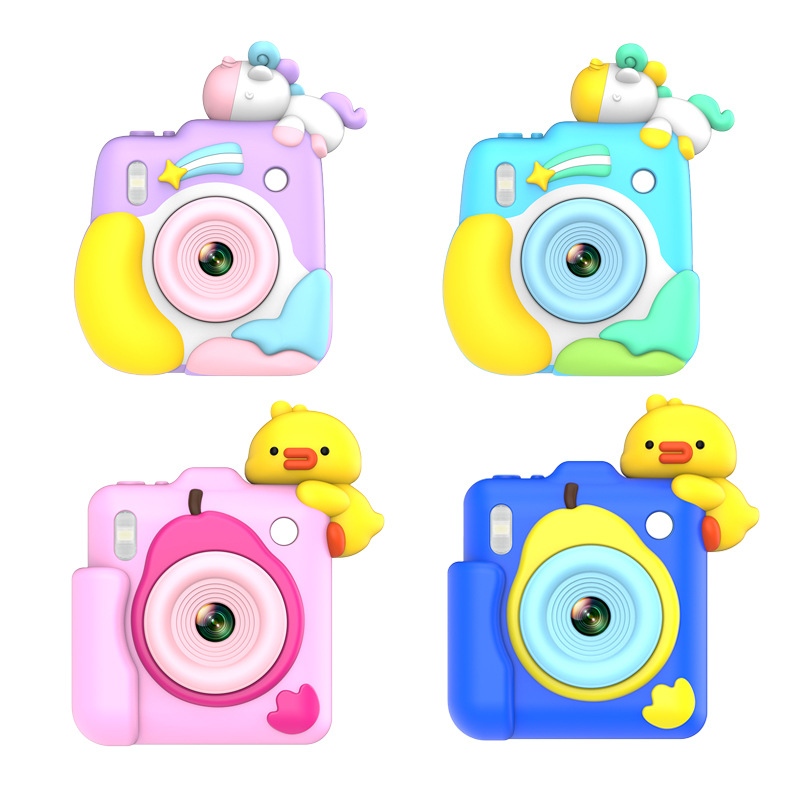 New Polaroid children's print camera HD dual camera photo video game half-color print toy