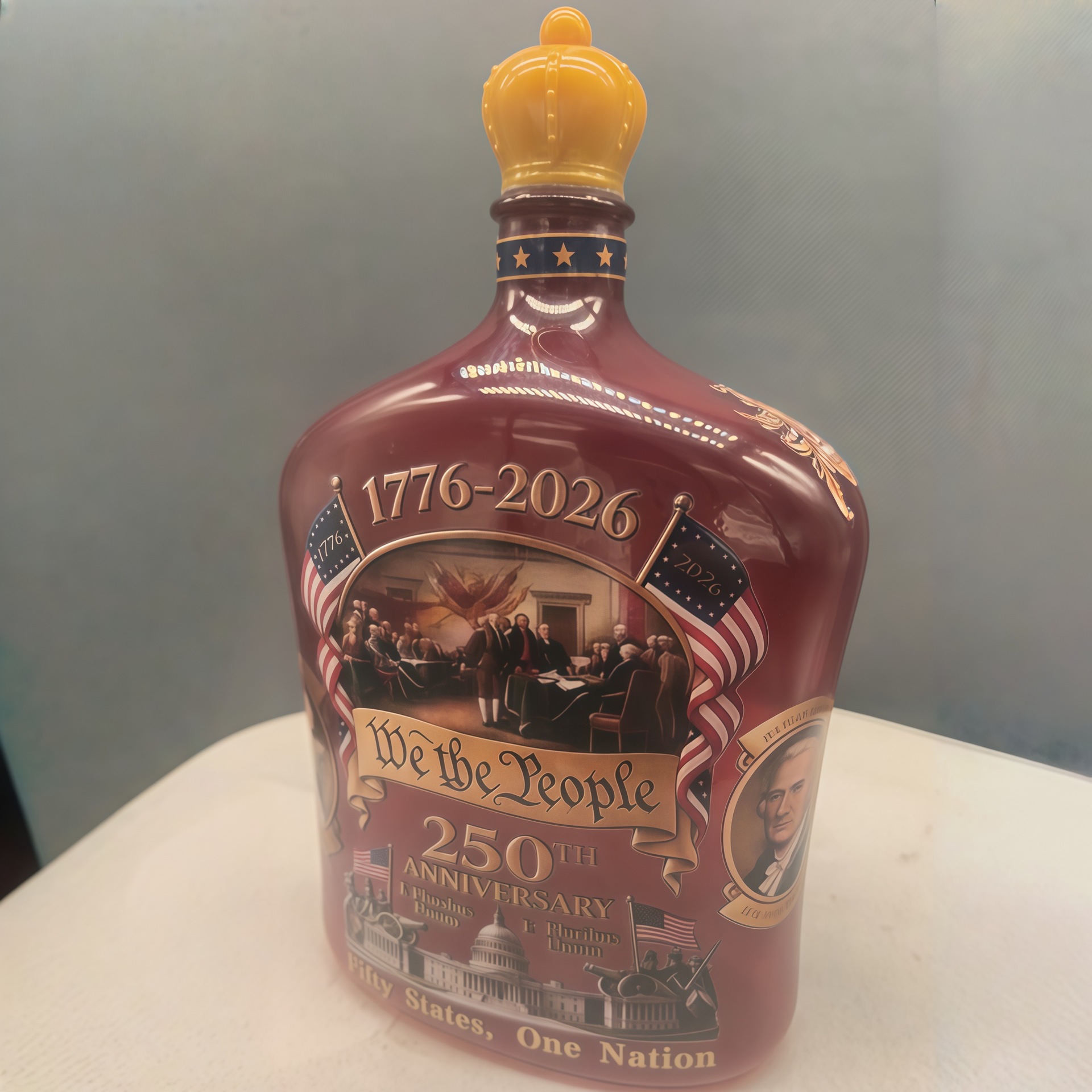 合众为一350ML（瓶肩带花纹-皇冠盖子）
