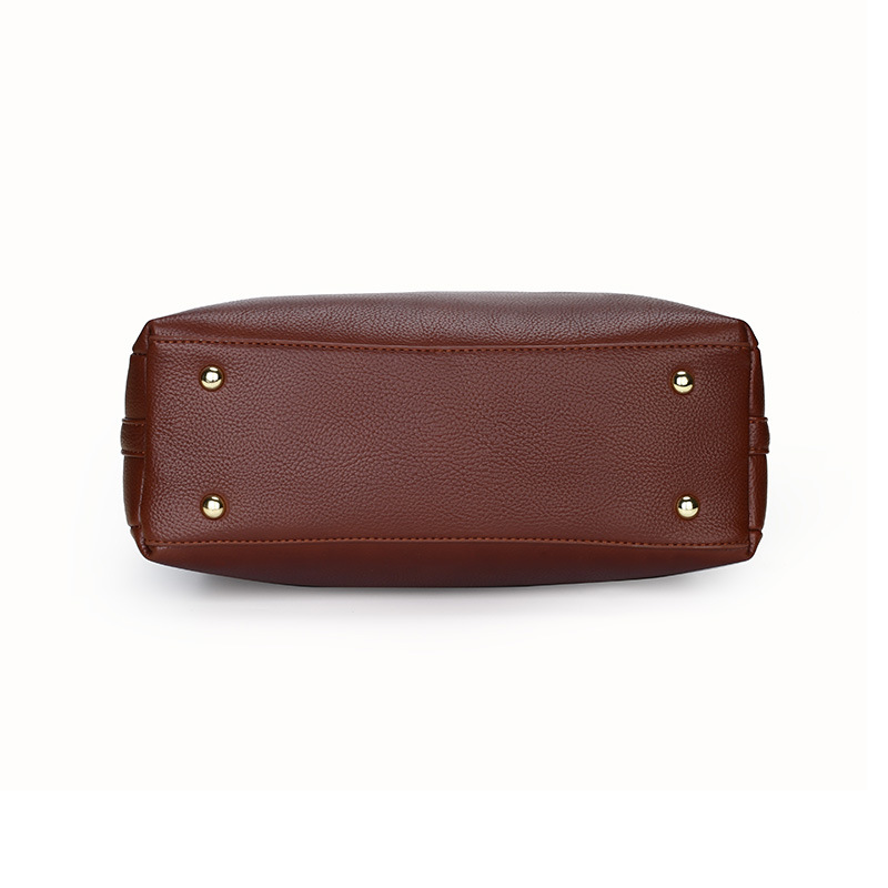 2025 Autumn New Simple Large Capacity Textured Handbag Multi-compartment Women's Commuter Shoulder Crossbody Bag Bags