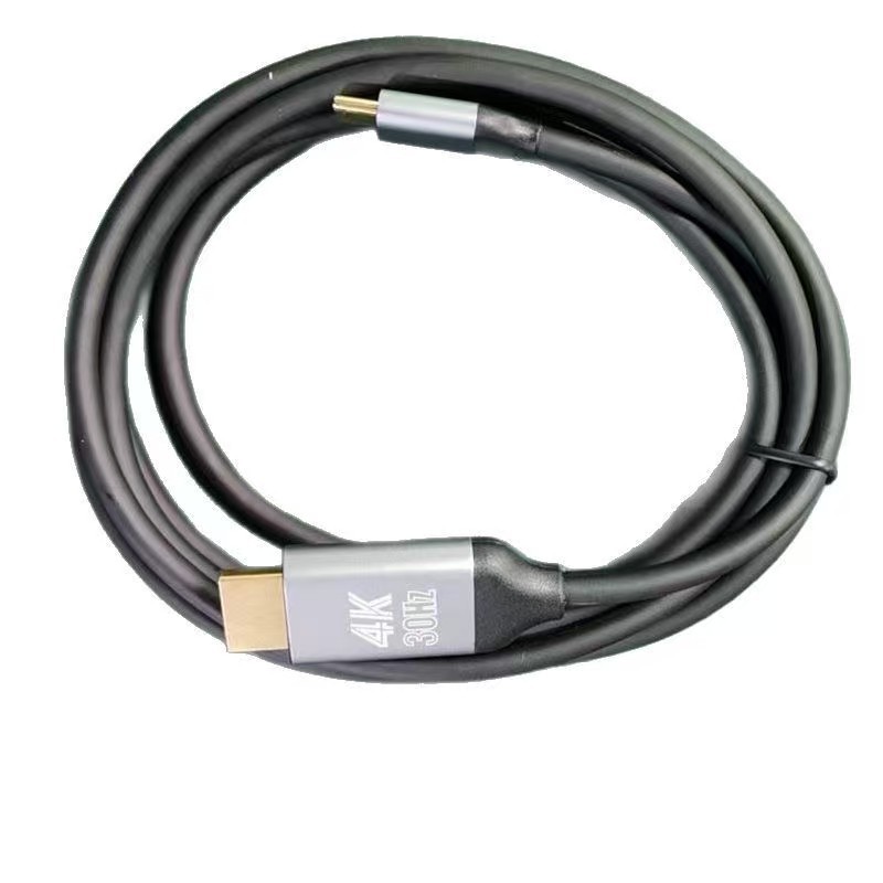 Type-C to HDMI cable 1.8 meters high-definition connection cable 4K laptop screen projection cable Type-C to HDMI cable