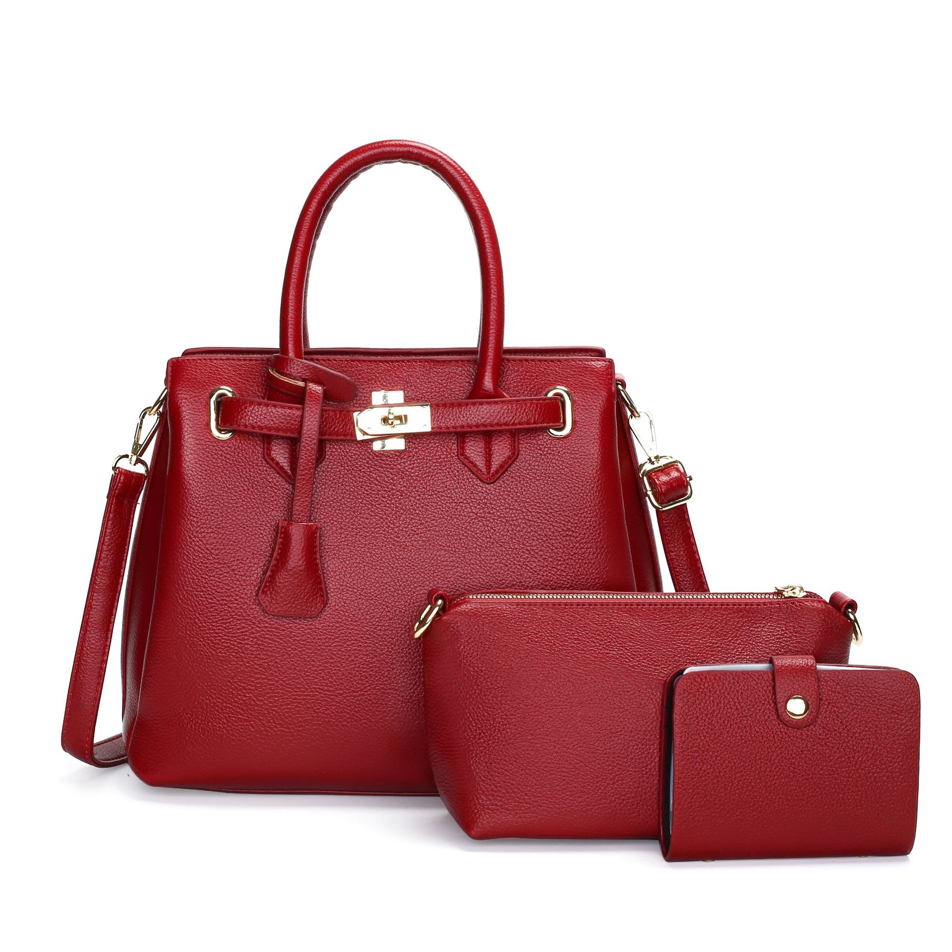 2025 Autumn New Simple Large Capacity Textured Handbag Multi-compartment Women's Commuter Shoulder Crossbody Bag Bags