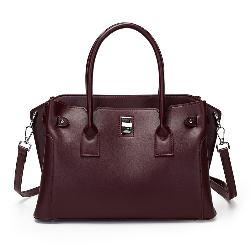 Textured Handbag Women's 2026 New Commuter Women's Bag Middle-aged Lady Mother Bag Large Bag Bags