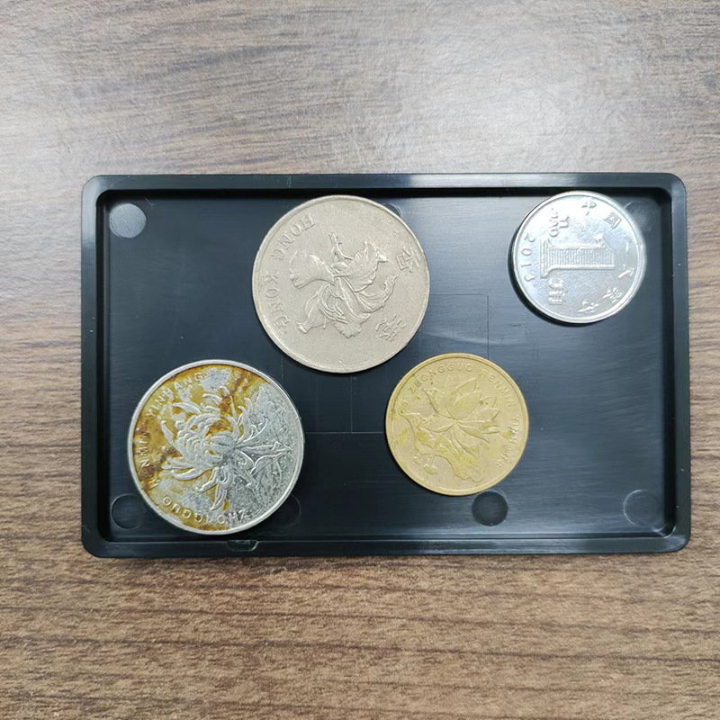 Wallet Card Holder Universal Aluminum Alloy Tray Key Coin Multi-Purpose Storage Box