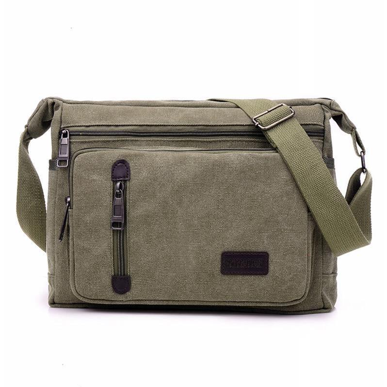 New shoulder bag crossbody outdoor canvas bag men's internship bag men's backpack
