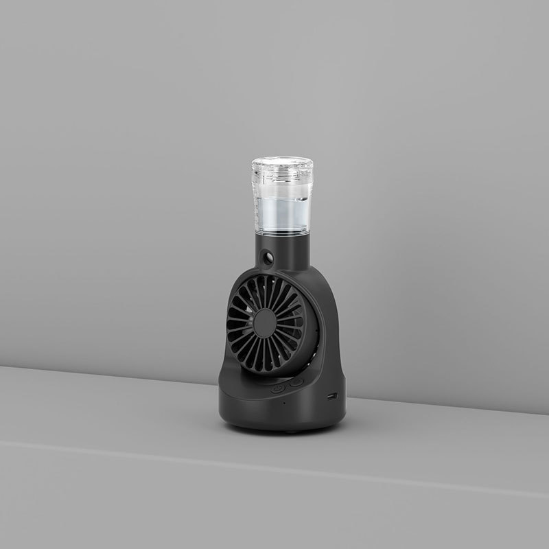 New F8 Dual Spray Mist Cooling Desktop Fan Humidifier USB Portable Digital Display Handheld Mini Fan