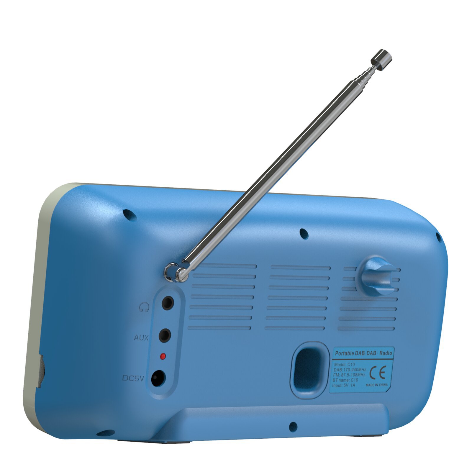 European Portable DAB/FM Card Insert Bluetooth Digital Radio TF Card MP3 Player Built-in Speaker