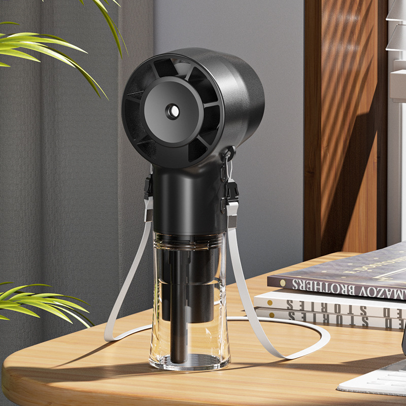 F3 Handheld Spray Fan Humidifying Cooling Portable USB Charging Student Outdoor Mini Fan