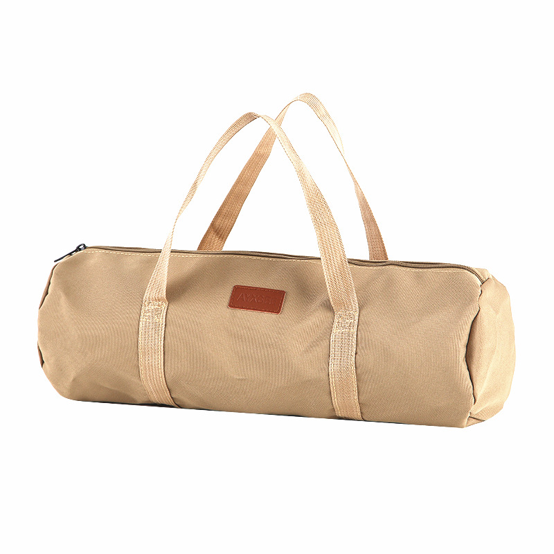 Camping Tent Wind Rope Ground Peg Tool Storage Bag Camping Accessories Storage Pouch Outdoor Handheld Peg Bag Cylinder Bag