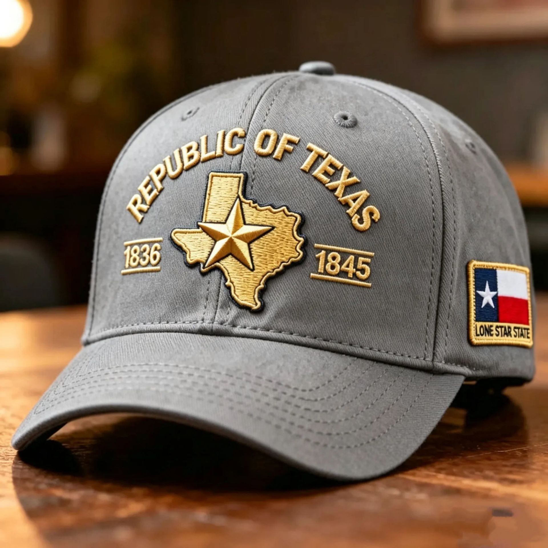 Embroidered US Texas Theme Baseball Cap US 250th Anniversary Hat