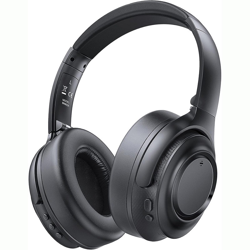 Huizhou-made over-ear dual-feed active noise-cancelling high-fidelity headset over-ear wireless Bluetooth earphones