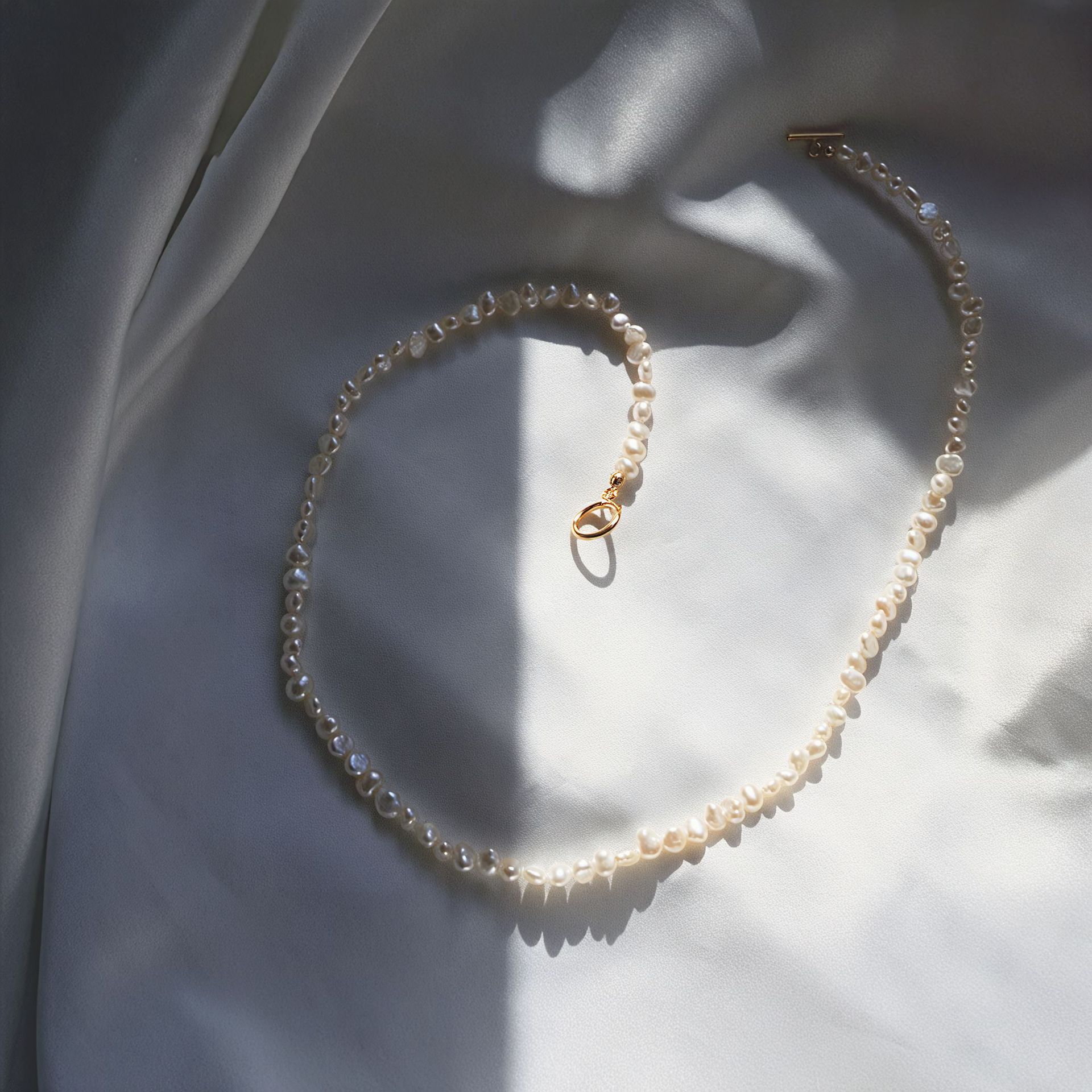 Natural Baroque Irregular Freshwater Pearl Choker Niche Dopamine Necklace Accessories Women Summer