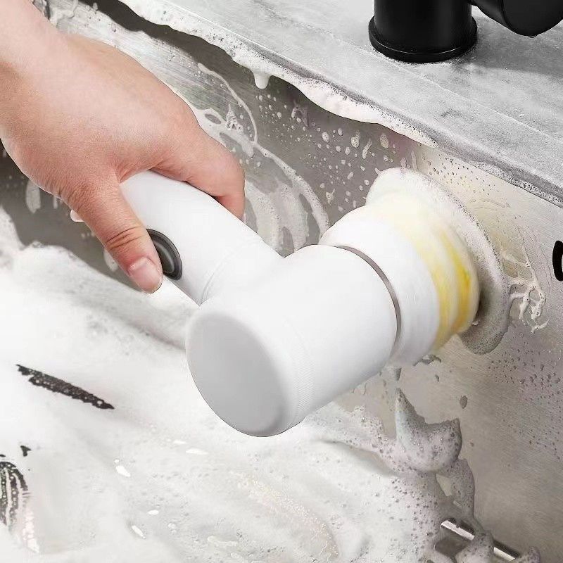 Multifunctional Handheld Wireless Electric Cleaning Brush Kitchen Dishwashing Brush Bathroom Sink Tile Electric Cleaning