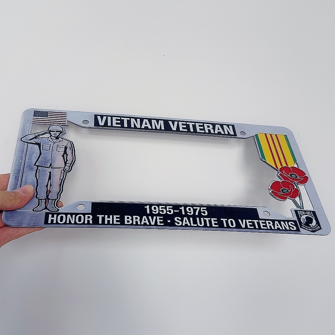 250th Anniversary License Plate Frame US Independence Day Metal Craft Decorative Ornament