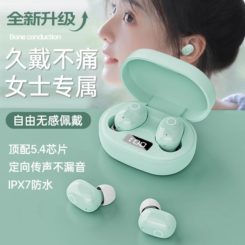 Bluetooth earphones cute girl true wireless noise-canceling 2026 new in-ear mini ultra-long battery life