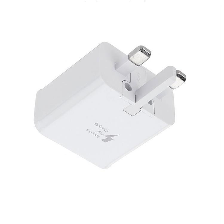 Three-pin UK standard 3.0 fast charger for Samsung S6/7/8/10 phone universal USB charger 2A
