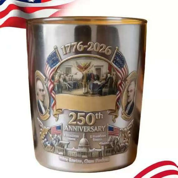 Safe packaging 250th anniversary glass wine glass glass chemical silk printing whiskey brandy