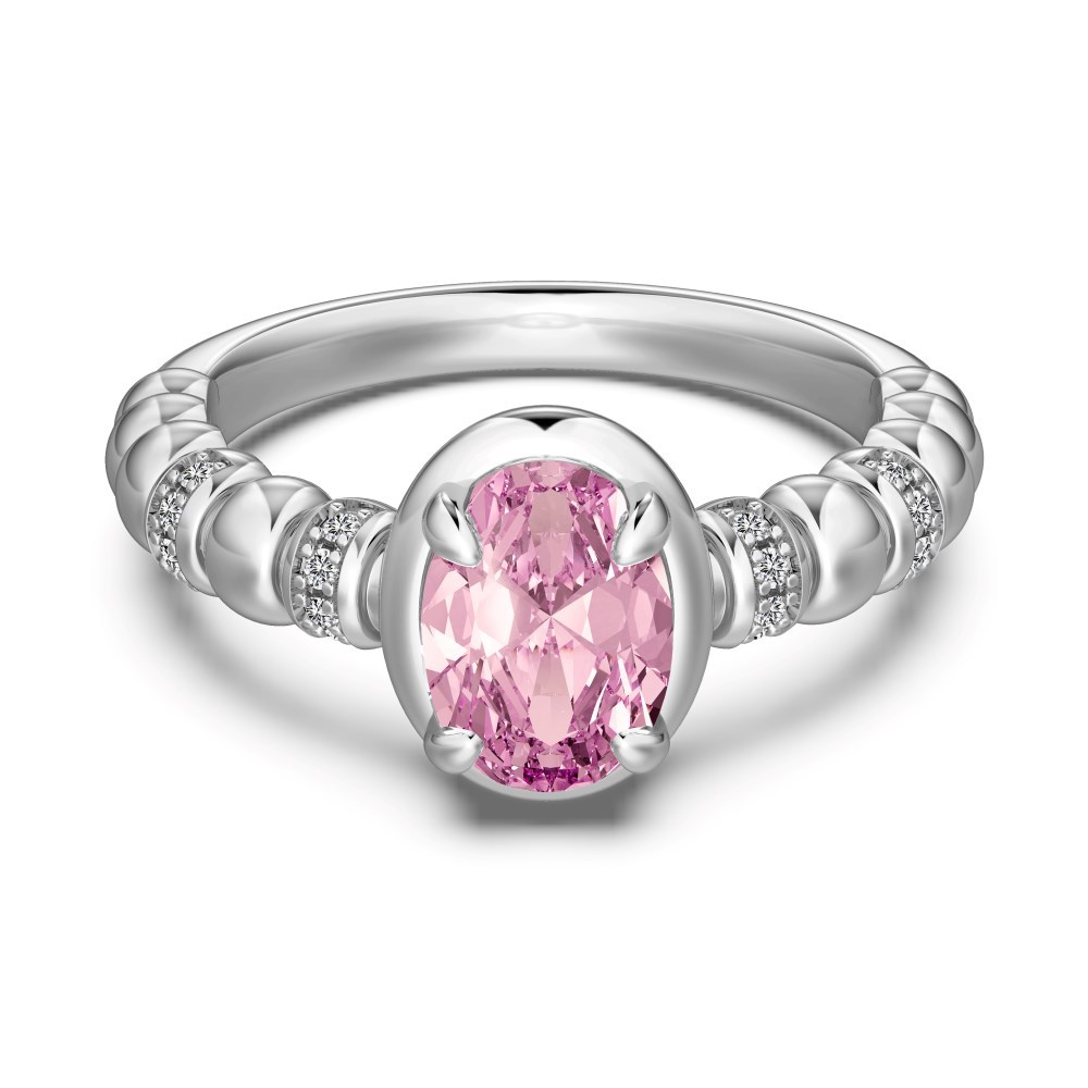 Live S925 sterling silver ring for women, design high-carbon diamond 8A zircon ice-cut closed ring wholesale