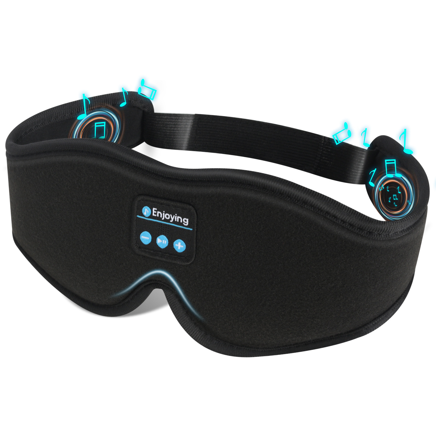 3D Stereo Bluetooth Sleep Eye Mask Wireless Light-blocking Memory Foam Waterproof Stereo Set
